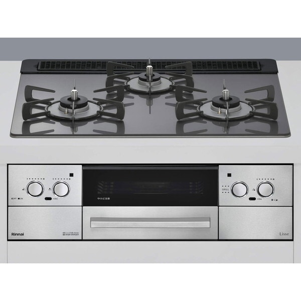 RHS31W42J4RSTW-13A サテンシルバー Lisse（リッセ） ビルトインガスコンロ （都市ガス用・3口・左右強火力タイプ・幅60cm）