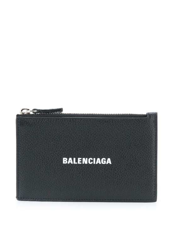 BALENCIAGA Men Wallet 640535 1IZI3 1090 BLACK WHITE