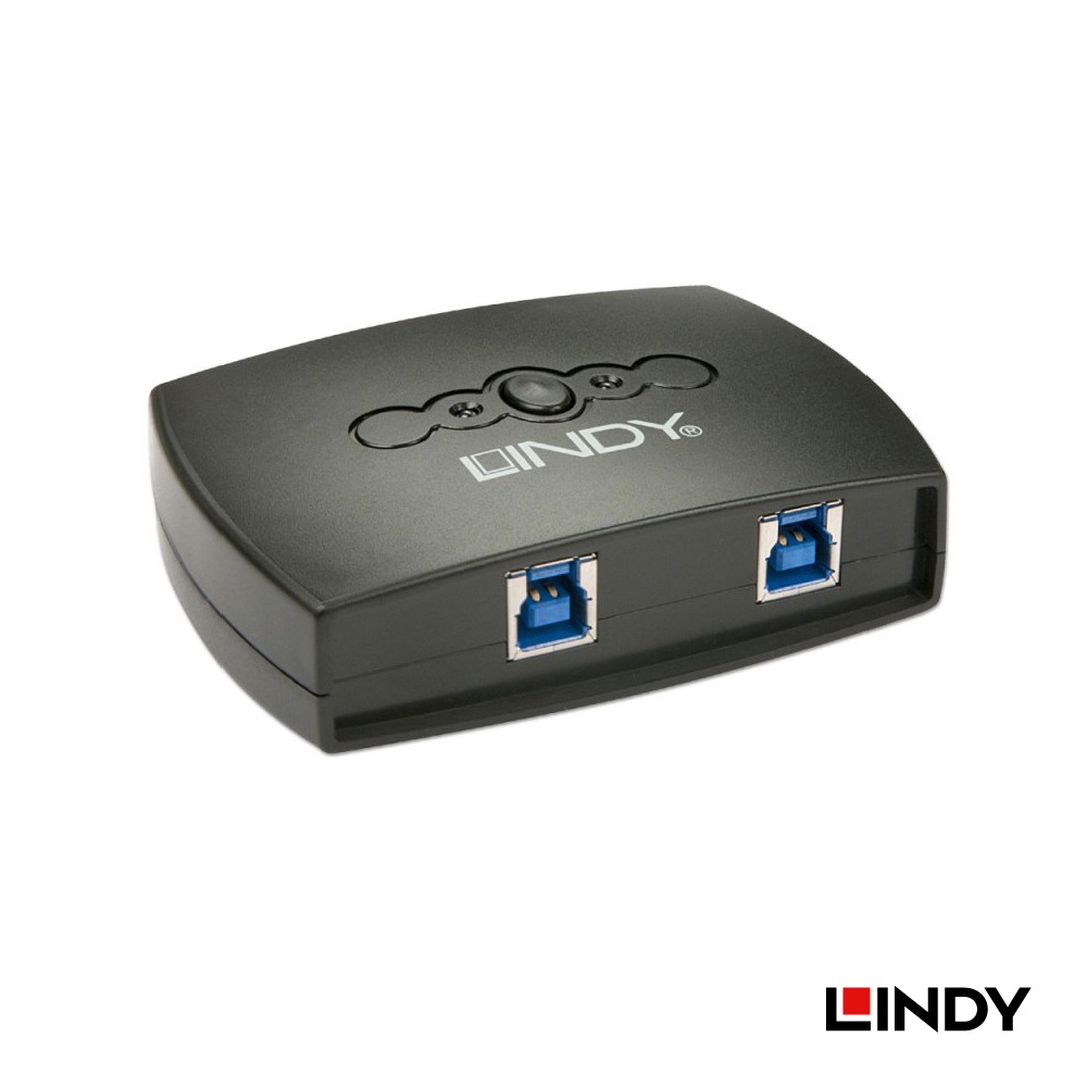 【43141】 LINDY USB3.2 2ポート手動切替器