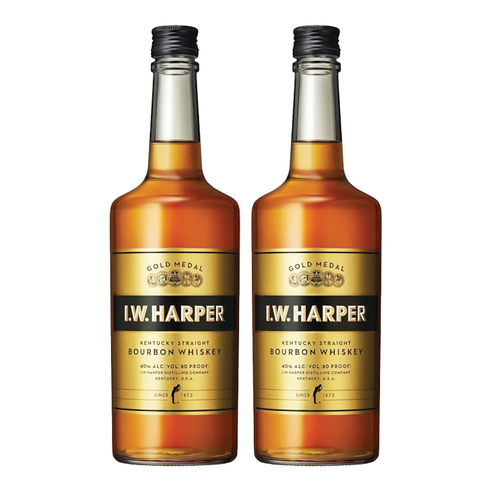 I.W.ハーパー ゴールドメダル 700ml 2本セット バーボンウイスキー