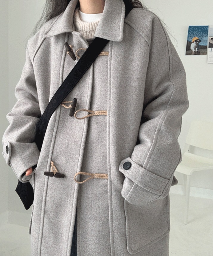 [UNISEX]集まったウールトッポッキコート