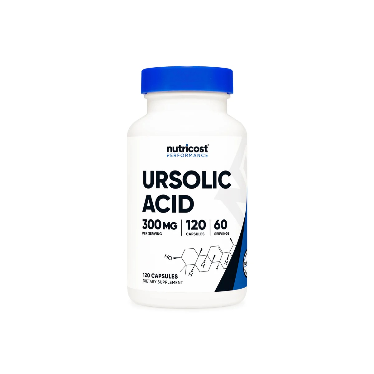[USA] Nutricost ニュートリコスト Ursolic Acid 300mg カプセル 120錠