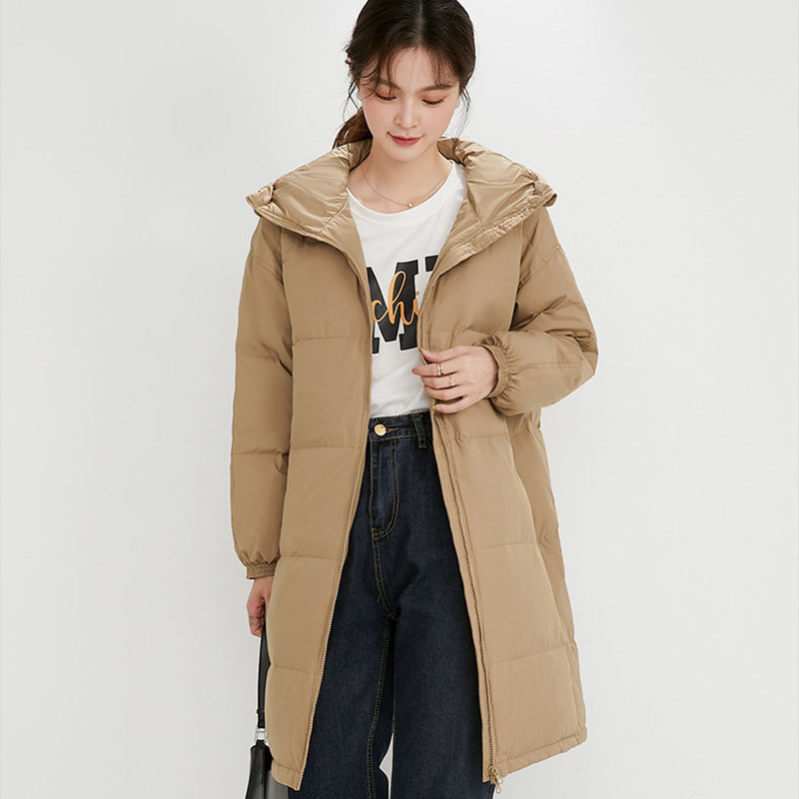 ダウンジャケット レディース 厚手 ダウンコート レディースダウン 膝下 着痩せ 無地 大きいサイズ 中綿ジャケット ダウンパーカー ダウン風コート カジュアル 防風 きれいめ 通勤通学 xxxl オ