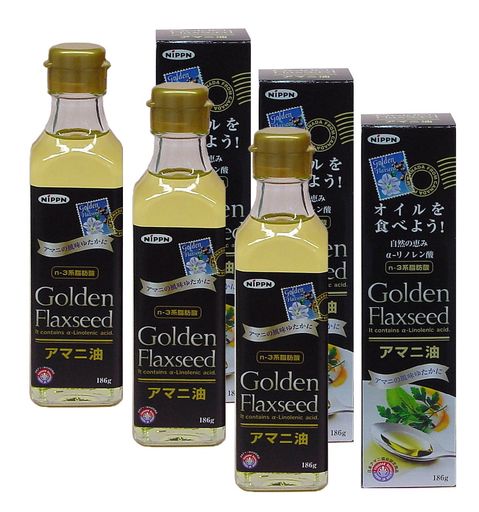 アマニ油186G【3本セット】ニップン