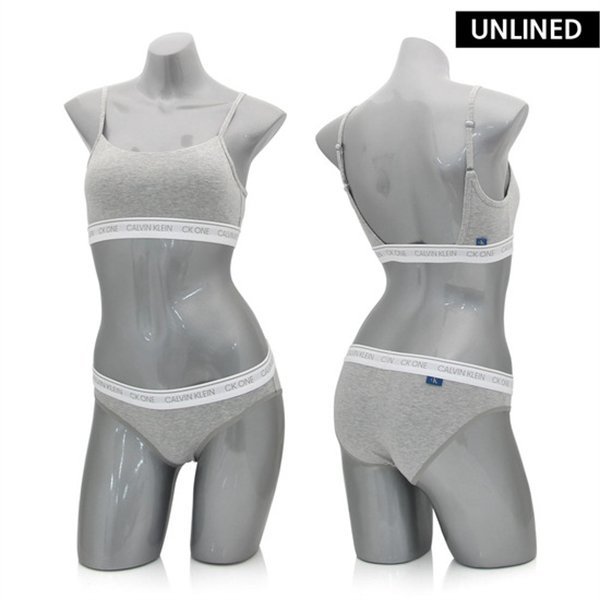 CK 女性 ブラレット ブラ+パンツ セット QF5727+QF5735 GREY_P079966922