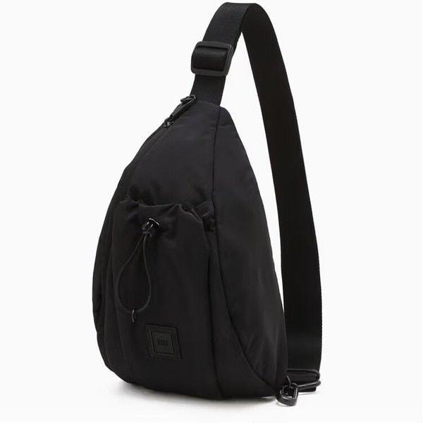 AK Bundang店 ハンドバッグ ブラック ロゴ飾り ナイロン スリングバッグDBBA6EG33BK