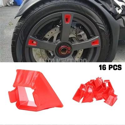 バイクタイヤホイールハブキャップ ホイールアクセントキット can-am ryker 600 900 スポーツ 219400920 3輪 16個互換性