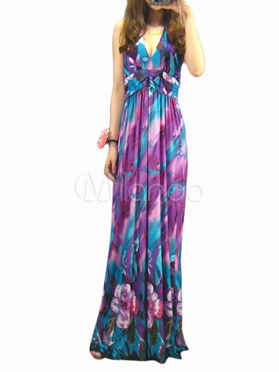 ローラルプリントマキシワンピース 4,996円