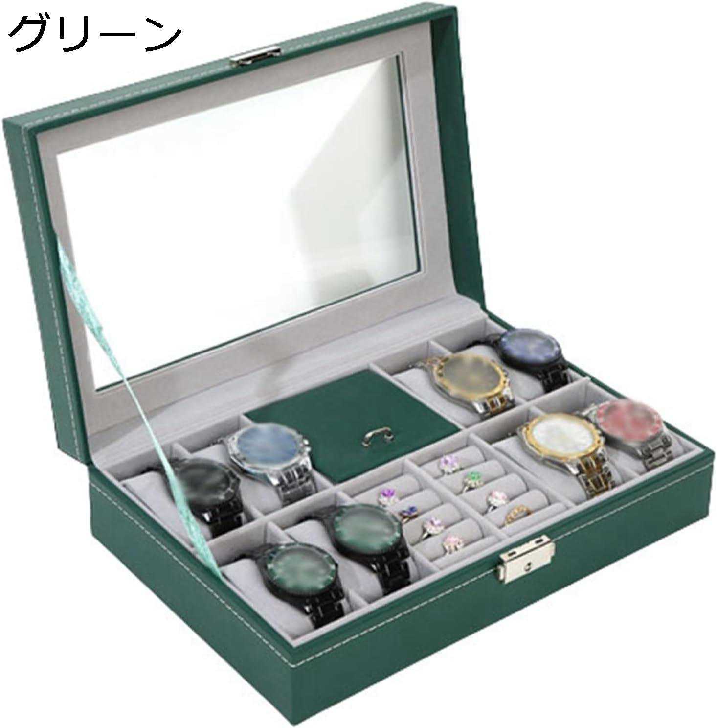 グレー 本 小物ケース プレゼント プレイ 鍵付き リング収納 高級 PUレザー製 ウォッチボックス ジュエリー収納 収納ボックス コレクションケース アクセサリーケース 腕時計ケース 腕時計収納ケー