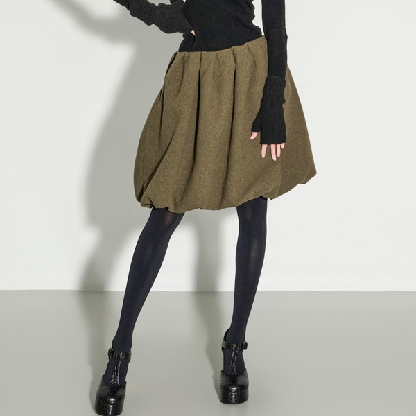 SK9298 バルーン ウール スカート