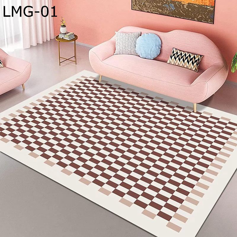 チェック柄 ラグ ラグマット 180*230cmカーペット 長方形 おしゃれ 絨毯 ラグカーペット シンプル オールシーズン 敷物 マット ラグ 可愛い リビングラグカーペット デスク下ラグ ワンルー