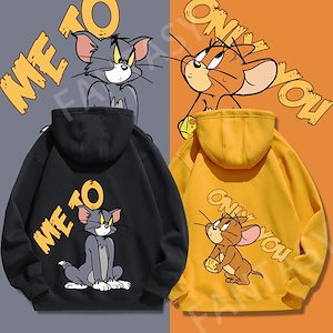 新作超值トムとジェリー パーカー 薄手 春服スウェットトレーナー Tシャツ 人気の長袖Tシャツ/パーカー/トレーナー/ルームウェア