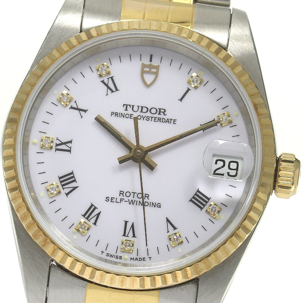 チュードル TUDOR 72033 プリンス デイト cal.2824-2 10Pダイヤ 自動巻き ボーイズ _834351【中古】