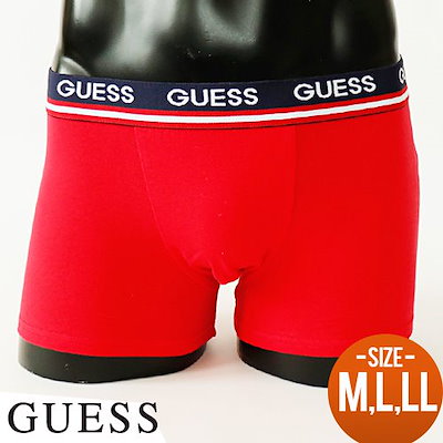 Qoo10 ゲス Guess ゲス ボクサーパンツ Red メンズファッション