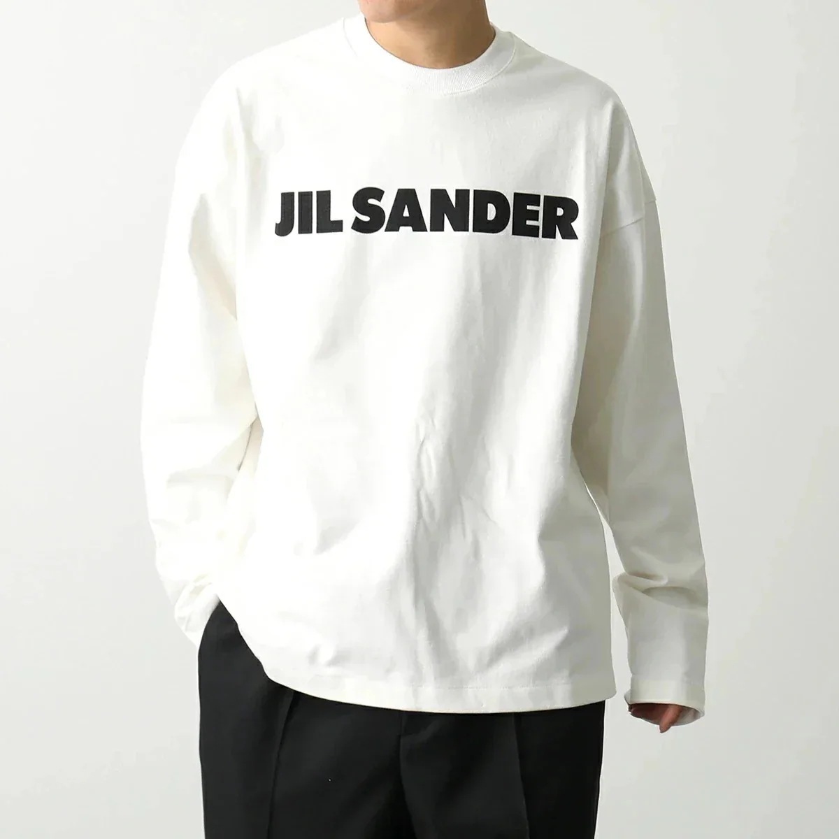 JIL SANDER ジルサンダー 長袖 Tシャツ J22GC0136 J45148 メンズ コットン ロゴT ロンT クルーネック カットソー リラックスフィ 34,346円