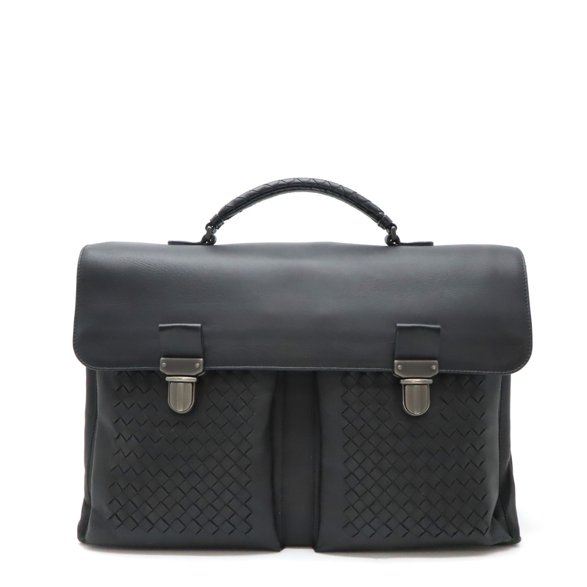 ボッテガベネタ イントレチャート ビジネスバッグ ブリーフケース 書類カバン レザー ブラック 黒 15517 45,370円