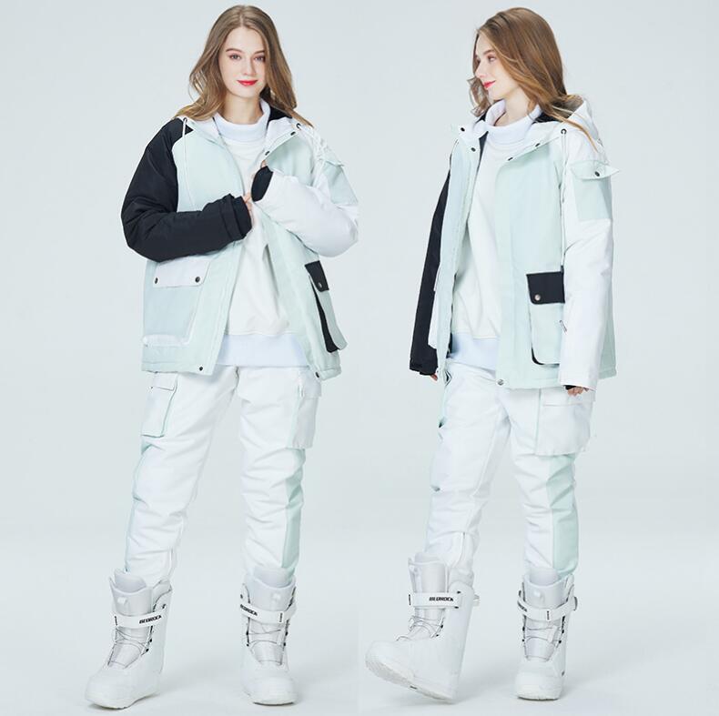 新作セールスキーウェア 大きいサイズ レディース スノボーウェア アウトドア ジャケット パンツ 防寒 防風 韓国風 スノーウェア 可愛い スノボ ウェア 暖かい ボードウェア 女性用スノボウェア 防
