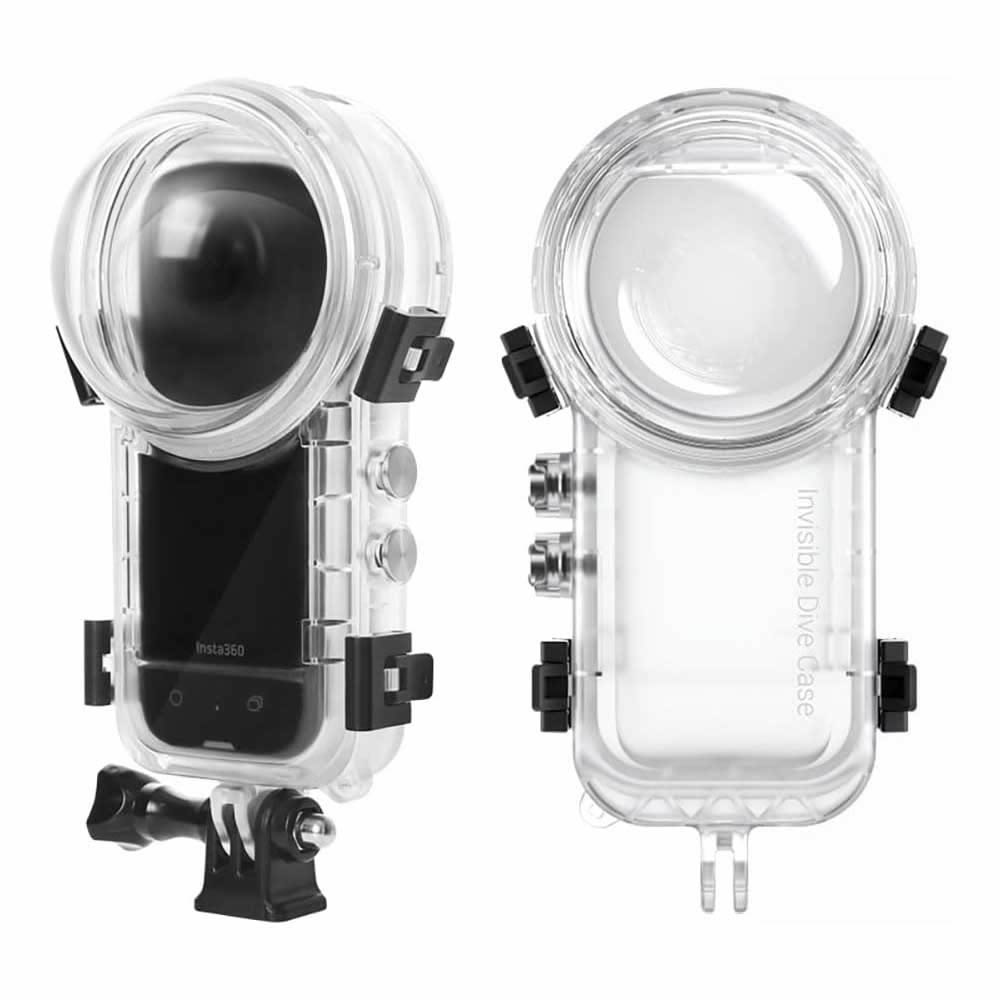 insta360 X4 防水ハウジングケース ダイブハウジング 防水 防塵 保護ケース 水深40m 水中撮影用正面開閉仕様 縦開閉仕様