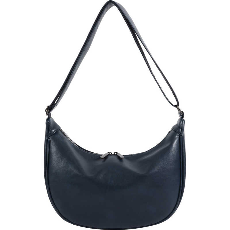 FULCRO　ショルダーバッグ カジュアルバッグ A5サイズ収納 フェイクレザー ネイビー　fca-1001-NV