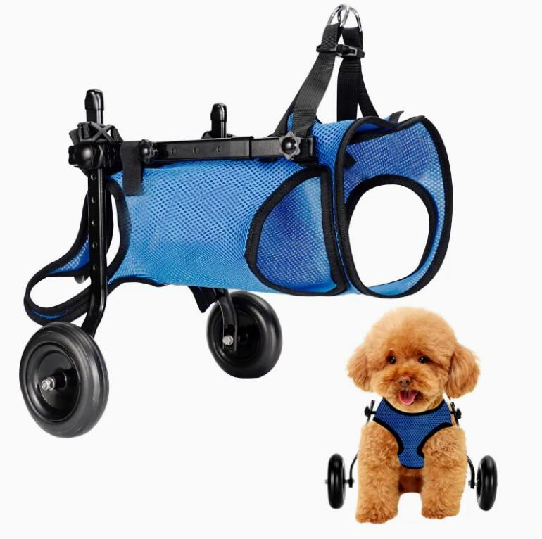 [2026新作-124]犬用車椅子 2輪 歩行器 車いす 犬用歩行器 車いす 後ろ足 歩行補助 ペット車椅子 ペット用 軽量 カート リハビリ ドッグウ