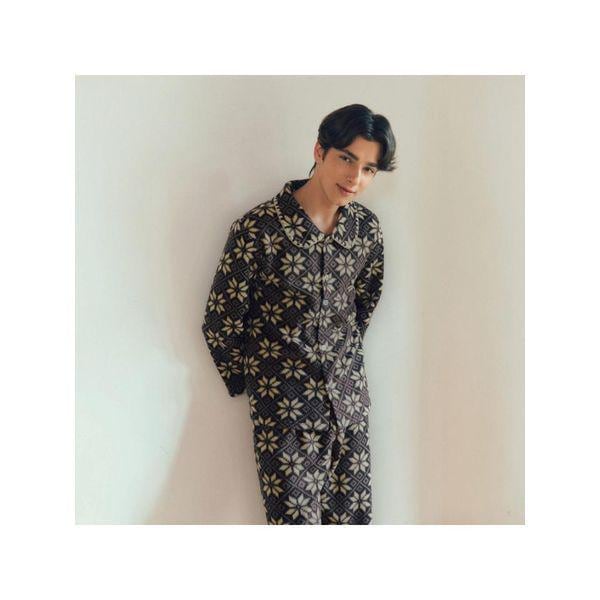 ビーナス 正常 カップルパジャマ ポーラーフリース ノルディック捺染 男性パジャマ VPA4557M A_P411157808