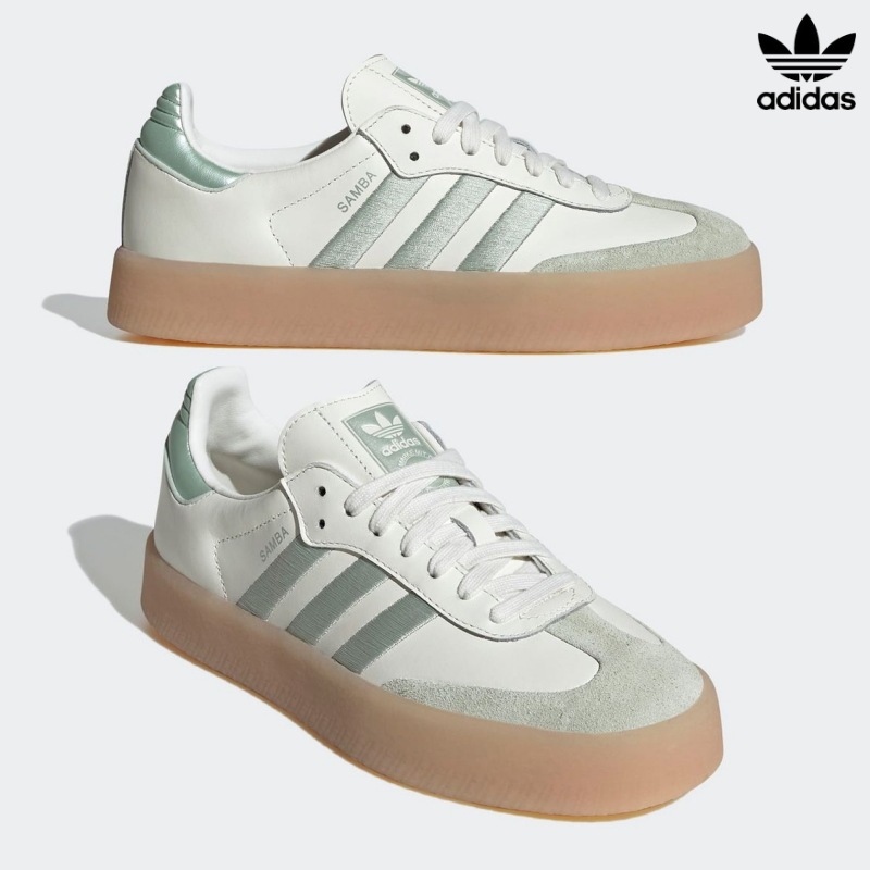 [ADIDAS] アディダス スニーカー レディース サンベW リネングリーン / Sambae LIGHT GREEN