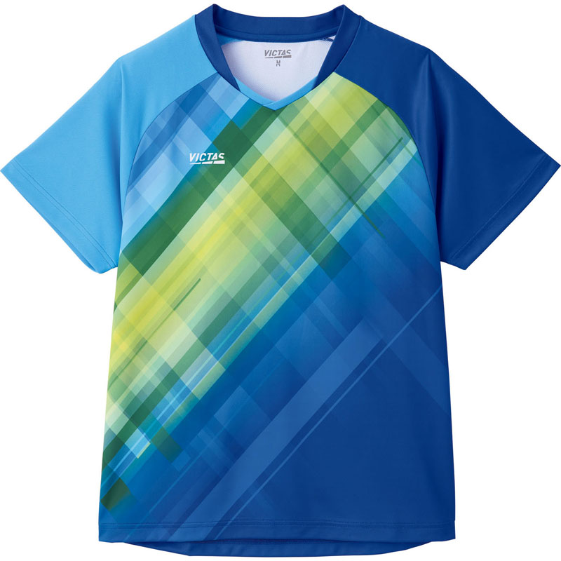 VICTAS(ヴィクタス) グラデチェック ゲームシャツ 卓球 ウェア シャツ 612501
