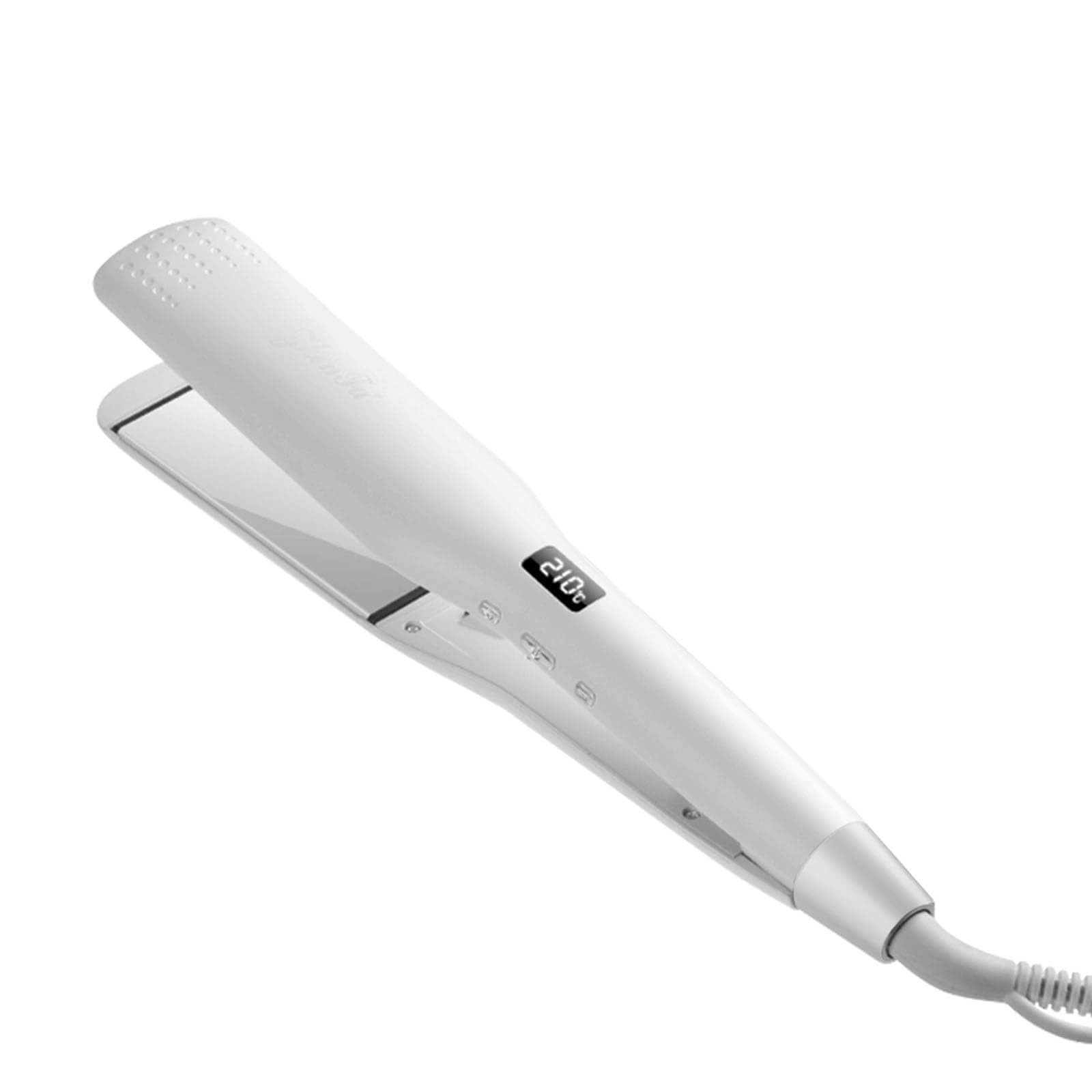 ストレートアイロン 44mm幅プレート 15秒急速加熱 80-210℃温度調節可能 1台で2役 80℃-210℃の26段階5℃ごとに調整 360回転コード