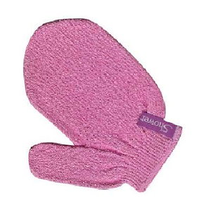 シャワーソンタオル１枚 片手分 色はピンクのみ あかすりタオル 肌に優しい 特許繊維 韓国エステ