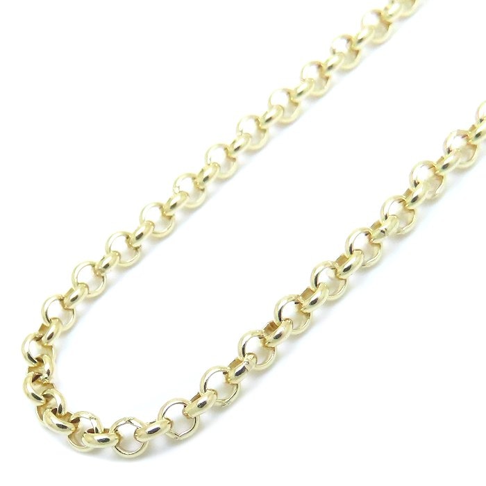 チェーン ネックレス 60cm 12.9グラム ロング K18YG イエローゴールド レディース/76269【中古】