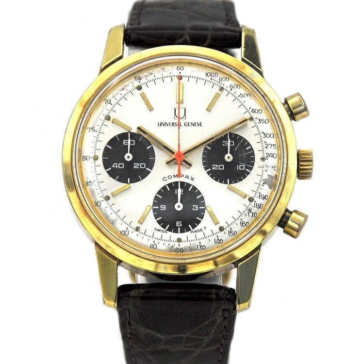 ユニバーサル ジュネーブ 腕時計 ゴールド 茶色 コンパックス 591100/02 C