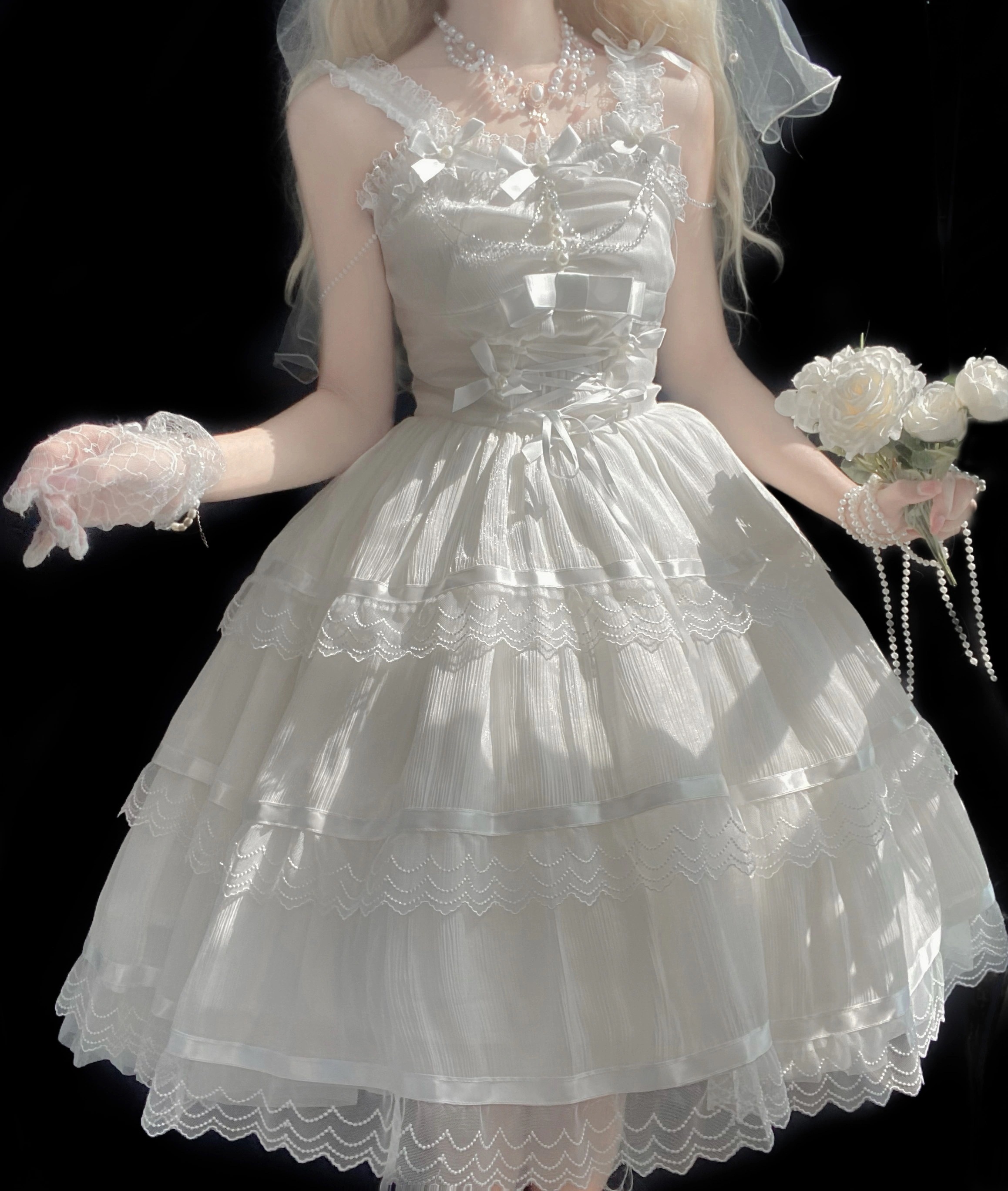 在库限りです! 正規品ロマンチックなパーティーlolitaストラップロリータワンピース