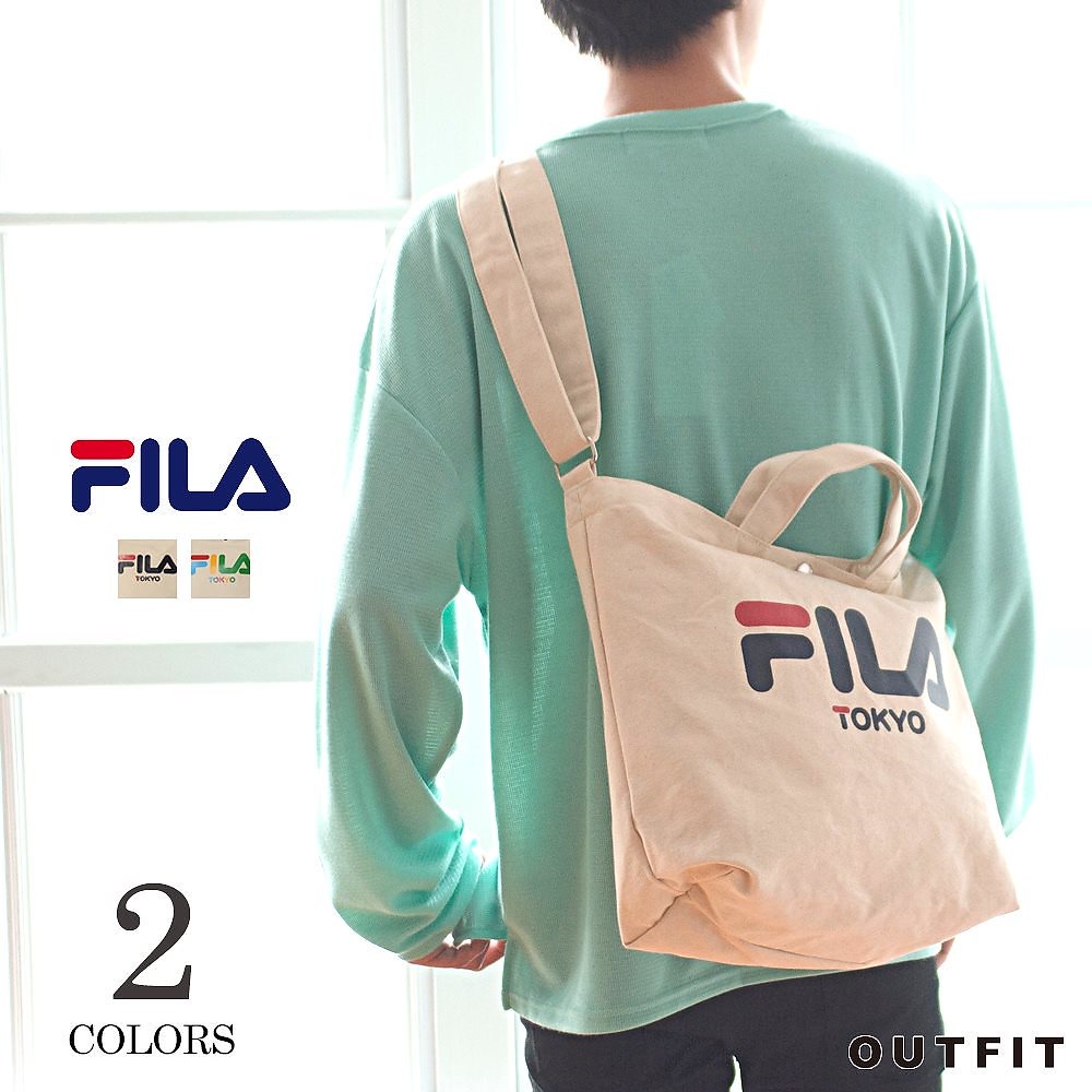 Fila フィラ Tokyo ショルダートート メンズ レディース 通学バッグ 通勤 大容量 高校生 中学生 小学生 スポーツブランド 女の子 かっこいい かわいい おしゃれ