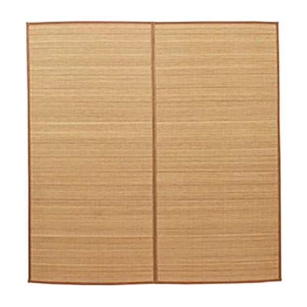 1100210025201 竹 ラグ カーペット 裏地付き 天然素材 丈夫 抗菌防臭 消臭 お手入れ お掃除 簡単 楽 ベージュ 約174×174cm メーカー直送