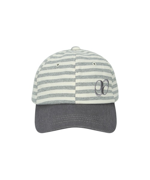 【AS"ON】 DUO STRIPE BALL CAP / GRAY キャップ 正規品