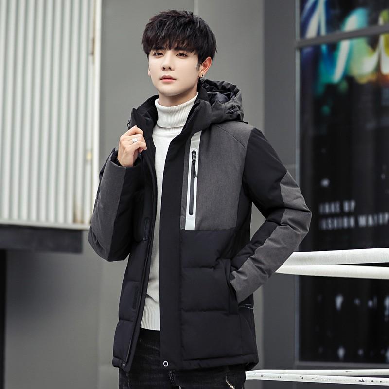 FASHION NEW ダウンジャケット 令和 3カラー 高品質 中綿コート 防寒 厚手 軽量 秋冬 お洒落 フード付き 中綿ジャケット スリム メンズ 冬服 コート