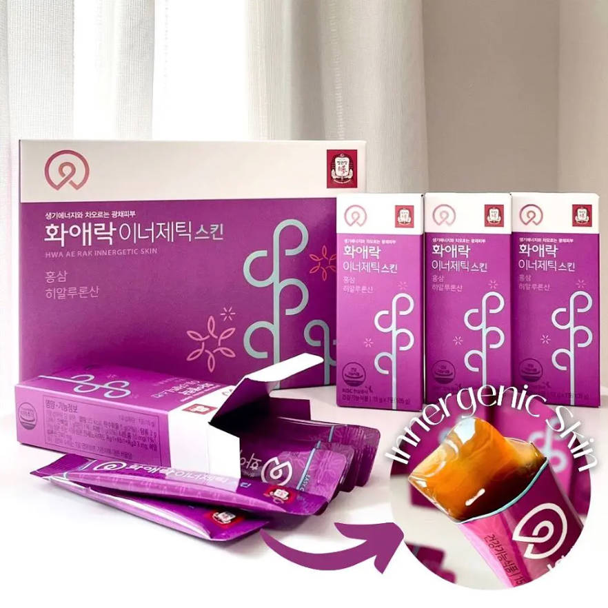 和愛楽インナージェティック 15g*60包/ 6年根紅参エキス/韓国人参公社 100%正規品