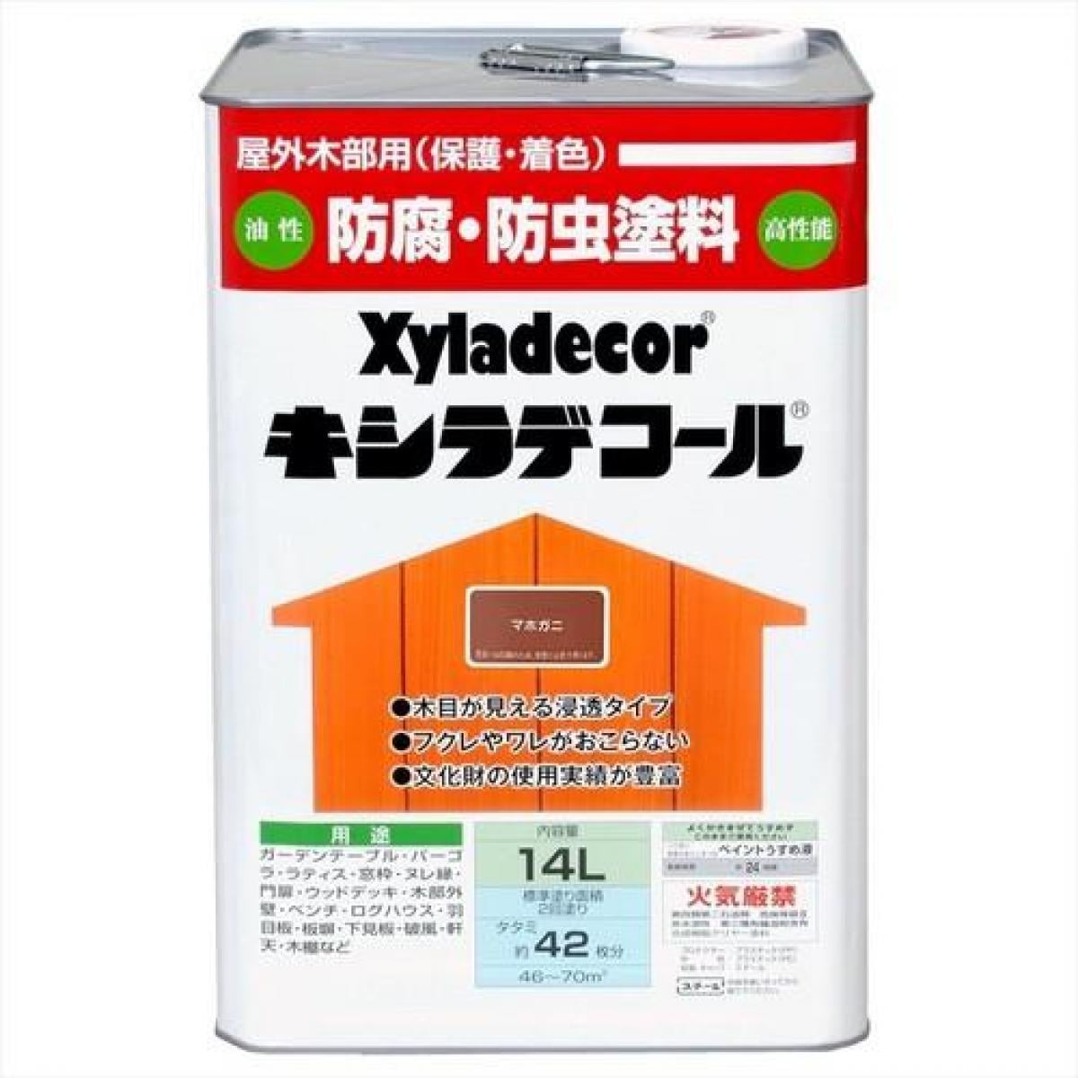 大阪ガスケミカル キシラデコール ＃107マホガニ 14L　油性 屋外用 防腐・防虫 塗料 補修用品 住宅資材 25,865円