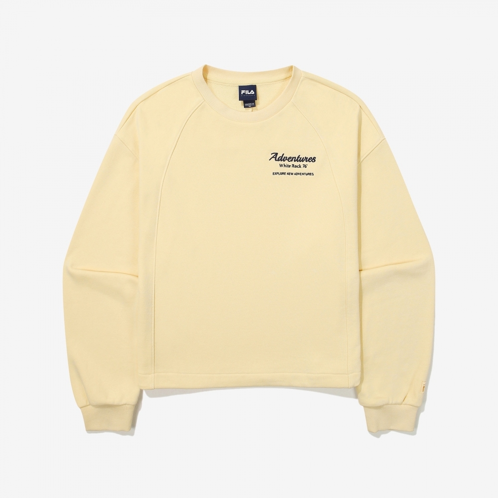 フィラセミクロップスモールグラフィックスウェットシャツ_FS2POG3152F_BTY