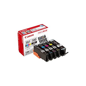 Canon 純正 インクカートリッジ BCI-381(BK/C/M/Y)+380 5色マルチパック 小容量タイプ BCI-381+380s/5MP