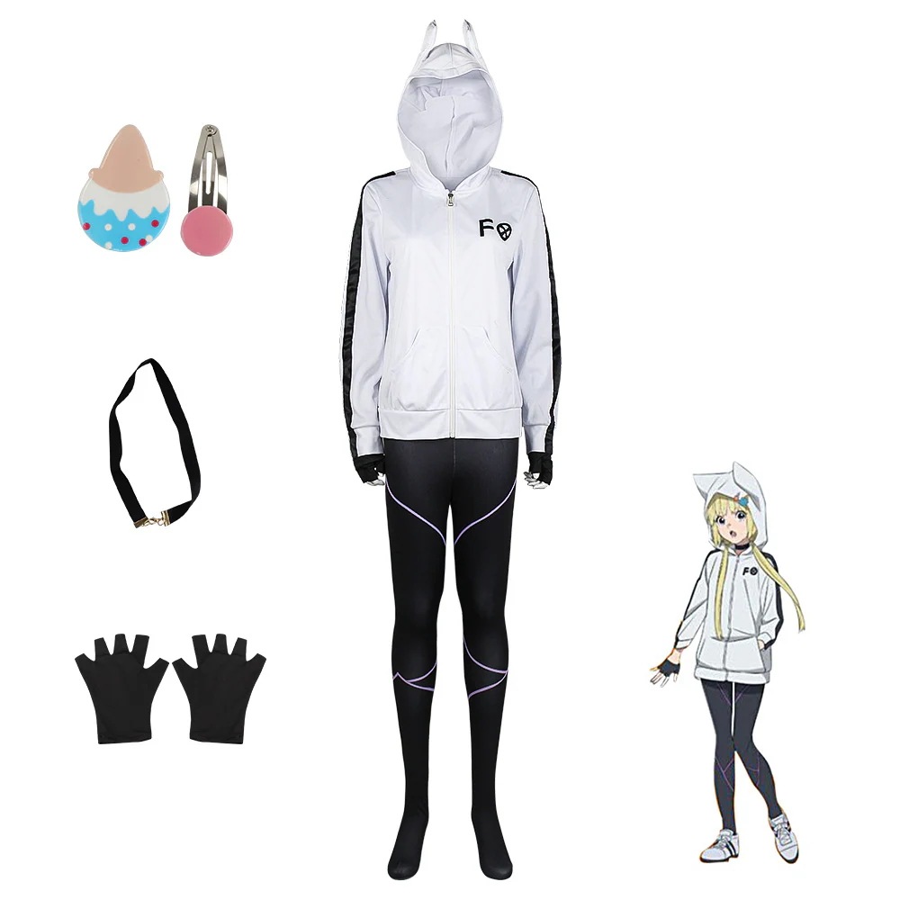 怪物事変cos服狐妖-紺色コスプレフルセット衣装アニメショー日常コート