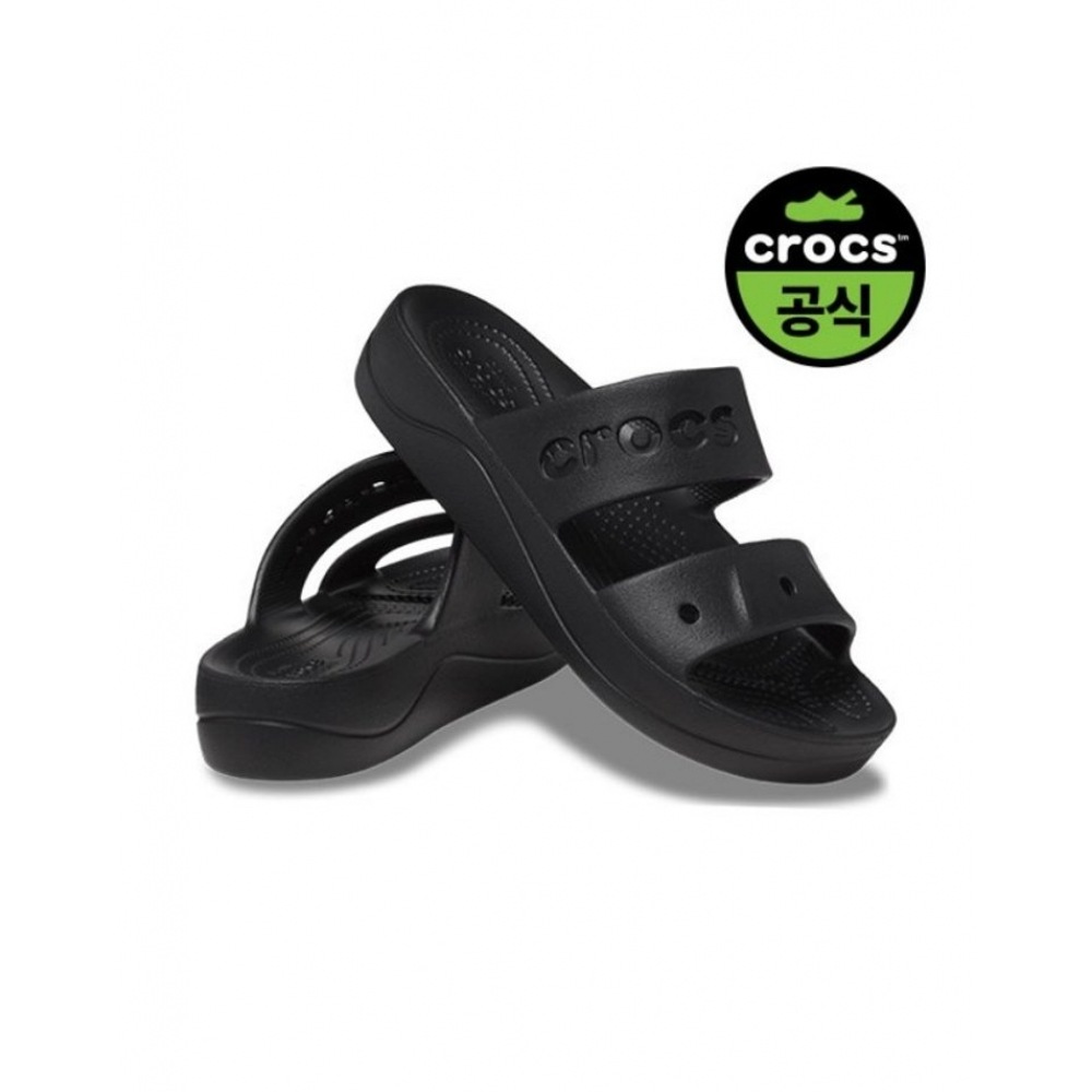 クロックスシューズクロックスオフィシャルウィメンズバヤプラットフォームサンダル BK 25SWSD208188