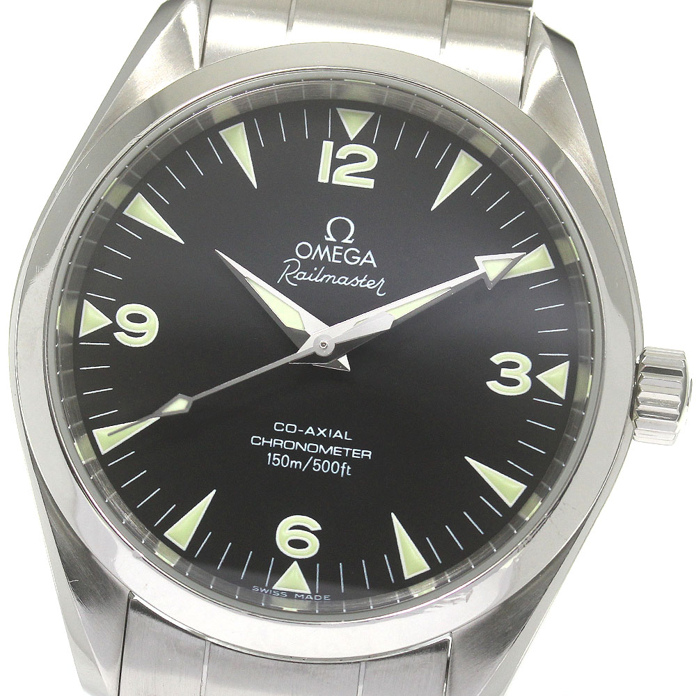 オメガ OMEGA 2503.52 シーマスター レイルマスター クロノメーター 自動巻き メンズ 内箱・保証書付き_863720【中古】