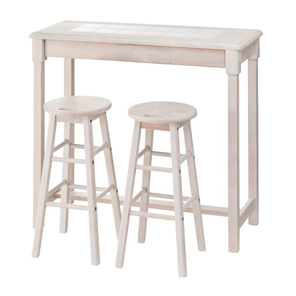 カウンターテーブル スツール 2脚セット タイルトップ フレンチカントリー Natura