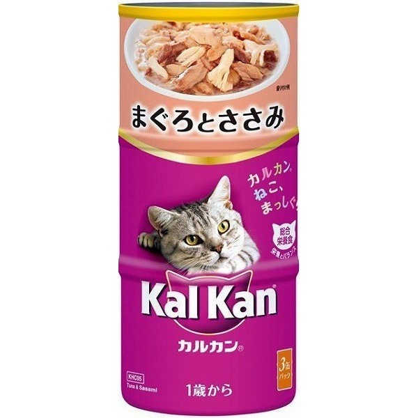 （まとめ買い）ハンディ缶 KHC05 1歳から まぐろとささみ 160gx3缶 猫用缶詰 キャットフード [x9] 6,930円