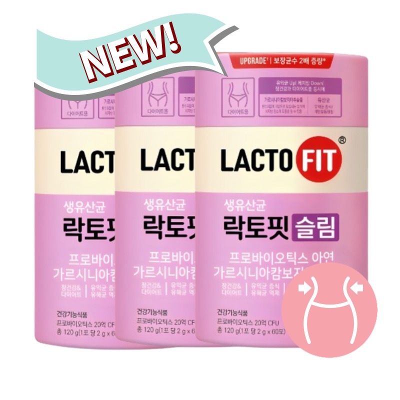 健康生乳酸菌 ラクトフィットスリム2gx60包120g1個2個3個[腸健康,プロバイオティクス 亜鉛 家族 乳酸菌 有益菌 腸活動 便秘]