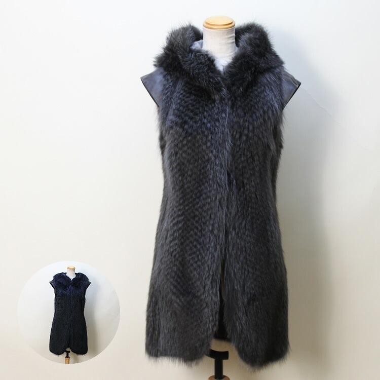 ラクーン ロング ファー ベスト 送料無料 レディース ギフト プレゼント