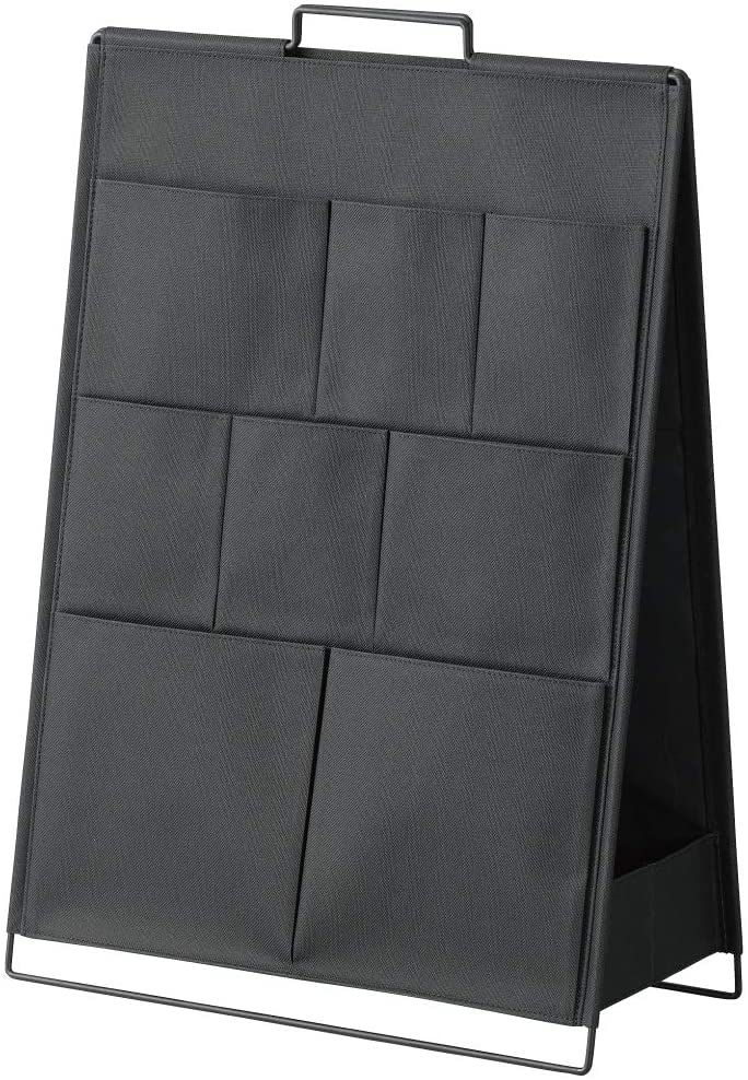 （まとめ買い）折りたたみ収納 ツールスタンド フロア 黒 KSP001Fクロ [x3]