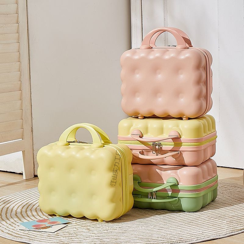 収納ファッションスーツケース 14インチ 女の子 メイクボックス 旅行 小型 かわいい ミニスーツケース ポータブル お土産