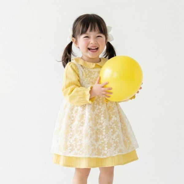 TC01 春 デイリーレースワンピース(ベスト)(YELLOW)_ 01T13405687 (E45899044)